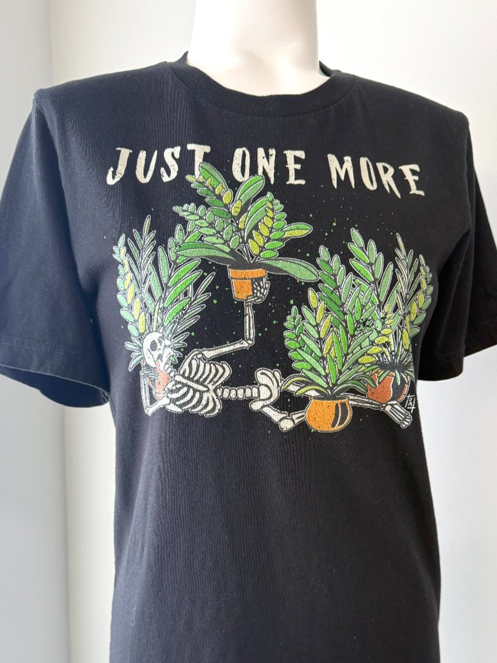 Unisex Just One More Plant Skeleton T-Shirt (Bella Canvas)